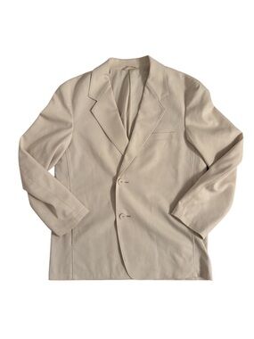 Uniqlo Ivory Single-Breasted Casual Blazer